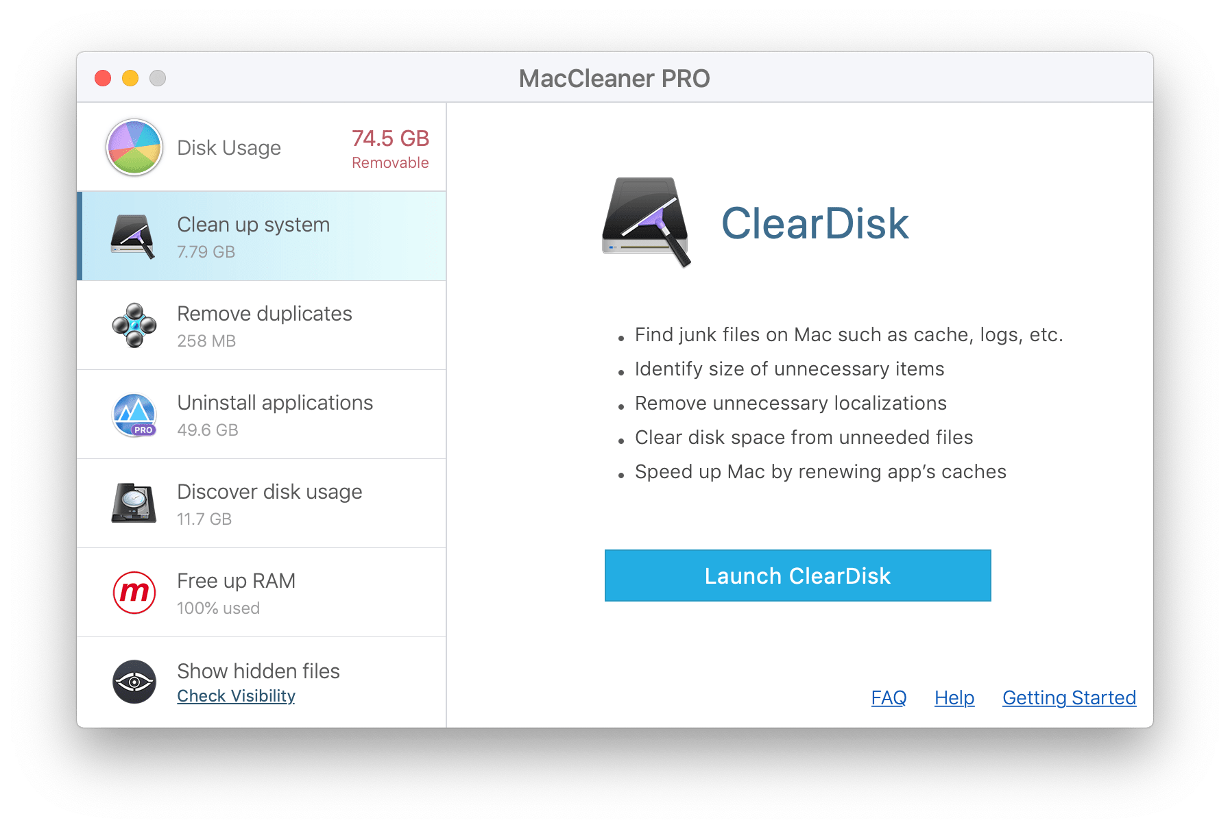 free mac cleaner other file